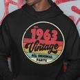 1963 VintageBirthday Retro Style Hoodie Unique Gifts