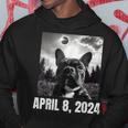2024 Solar Eclipse French Bulldog Selfie Hoodie Unique Gifts