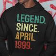 25 Years Old Legend Since April 1999 25Th Birthday Hoodie Unique Gifts