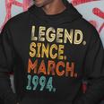 30 Years Old Legend Since March 1994 30Th Birthday Hoodie Unique Gifts