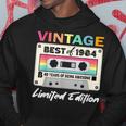 40Th Birthday Retro Cassette Best Of 1984 Hoodie Funny Gifts