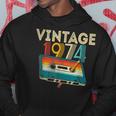 50 Year Old Vintage 1974 Cassette Tape 50Th Birthday Hoodie Unique Gifts