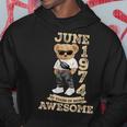 50 Years Of Being Awesome June 1974 Cool 50Th Birthday Hoodie Funny Gifts