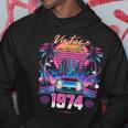 50 Years Old Synthwave Aesthetic Vintage 1974 50Th Birthday Hoodie Unique Gifts
