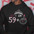 I Am 59 Plus 1 Middle Finger 60Th Women's Birthday Hoodie Funny Gifts