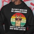 66 Jahre - Gott schuf Perfektion, Hoodie zum 66. Geburtstag Lustige Geschenke