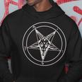 666 Satan Star Motif With Skull Pentagram Kapuzenpullover Lustige Geschenke