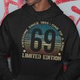 69Th Birthday 69 Year Old Vintage 1955 Limited Edition Hoodie Funny Gifts
