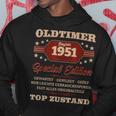 73 Geburtstag Geschenk Mann Oldtimer Jahrgang 1951 Kapuzenpullover Lustige Geschenke