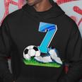 7Th Birthday Football Soccer 7 Years Old Boys Hoodie Funny Gifts