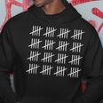 80 Years Old Tally Marks 80Th Birthday Hoodie Unique Gifts