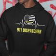 911 Dispatcher Thin Yellow Line Dispatch Us American Flag Hoodie Funny Gifts