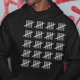 95 Years Old Tally Marks 95Th Birthday Hoodie Unique Gifts