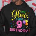 9Th B-Day Let's Glow It's My 9 Year Old Birthday Matching Hoodie Personalized Gifts