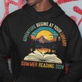 Adventure Begins At Your Library Summer Reading 2024 Vintage Hoodie Unique Gifts