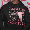 Ajolote Chica Amante De Los Animales Salamandra Axolotl Sudadera Regalos divertidos