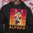 Alpapa Alpaka Fan Lama Fan Liebhaberatertag Tiere Papa Kapuzenpullover Lustige Geschenke