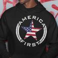 America First Usa Flag American Star Roundel Patriot Hoodie Unique Gifts