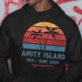 Amity Island Surf 1974 Surf Shop Sunset Surfing Vintage Hoodie Unique Gifts