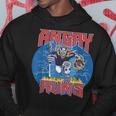 Angry Runs Good Morning Football Sport Lover Vintage Hoodie Unique Gifts