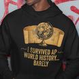Ap History Student I Survived Ap World History Barely Hoodie Unique Gifts