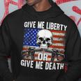 Ar-15 Give Me Liberty Or Give Me Death Skull Ar15 Rifle Hoodie Unique Gifts