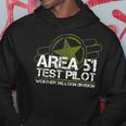 Area 51 Ufo Test Pilot Alien Roswell Weather Balloon Hoodie Unique Gifts