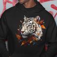 Arte De Tigre Otoño Hojas Zoo Animal Tigre Sudadera Regalos divertidos