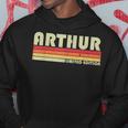 Arthur Name Personalized Retro Vintage Birthday Hoodie Unique Gifts