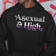 Asexual And High Weed Marijuana Retro Lgbtqia Ace Pride Flag Hoodie Unique Gifts
