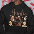 Auntie Can Bearly Wait Bear Gender Neutral Boy Baby Shower Hoodie Funny Gifts