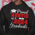 Auntie Senior 2024 Proud Auntie Of A Class Of 2024 Graduate Hoodie Unique Gifts
