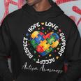 Autism Awareness Love Heart Puzzle Pieces Hoodie Funny Gifts