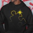 Autism Awareness Puzzle Piece Total Solar Eclipse 2024 Hoodie Funny Gifts