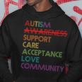 Autism Awareness Support Care Acceptance Accept Understand Hoodie Unique Gifts