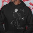 Backprint Figur Moderne Kunst Abstrakte Kunst Hoodie Lustige Geschenke