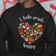 I Bake People Happy Pastry Chef Cake And Pie Baker Hoodie Unique Gifts