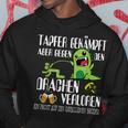 With Bapfer Fighter Dragon Poltern Stag Night Black S Hoodie Lustige Geschenke