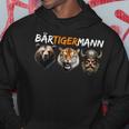 Bärtigermann Bear Tiger Mann Viking Fan Word Game Hoodie Lustige Geschenke