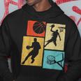 Basketball Players Colorful Ball Hoop Sports Lover Hoodie Funny Gifts