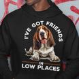 Basset Hound Dog Breed I've Got Friends In Low Places Hoodie Unique Gifts