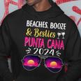 Beaches Booze Besties Punta Cana 2024 Vacation Spring Break Hoodie Personalized Gifts