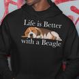 Beagle Dog Lover Slogan Laida Es Mejor Con Beagles Sudadera Regalos divertidos