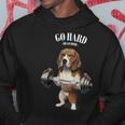 Beagle Dog Weightlifting In Fitness Gym Hoodie Unique Gifts