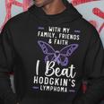 I Beat Hodgkin's Lymphoma Survivor Lymphoma Cancer Hoodie Unique Gifts