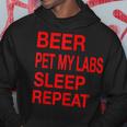 Beer Pet Labs Sleep Repeat Red LDogLove Hoodie Unique Gifts