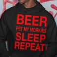 Beer Pet Morkies Sleep Repeat Red CDogLove Hoodie Unique Gifts