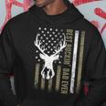 Best Buckin' Dad Ever Deer Hunting Fathers Day American Flag Hoodie Personalized Gifts