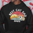 Best Cat Dad Ever Retro Kitten Cat Dad Kapuzenpullover Lustige Geschenke