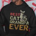 Best Cat Grandpa Ever Cat Kitty Lover Retro Style Hoodie Unique Gifts